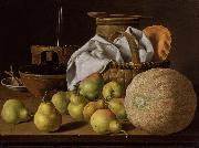 Melendez, Luis Eugenio Stell Life with Melon and Pears (mk08) china oil painting artist